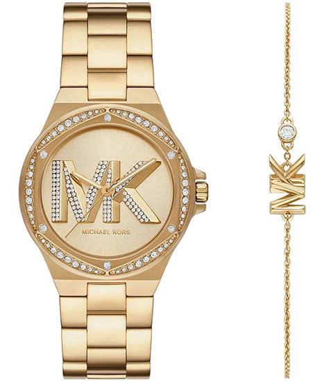 Michael Kors Womens Gold Quartz Bracelet Watch 3343 